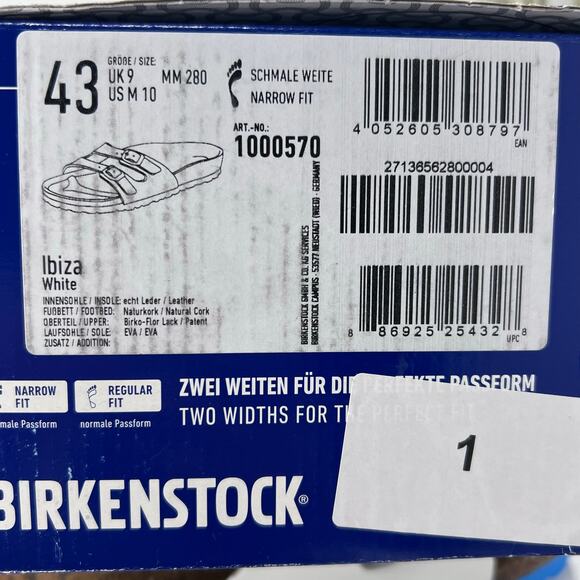 Birkenstock White and Blue Sandals main image 8